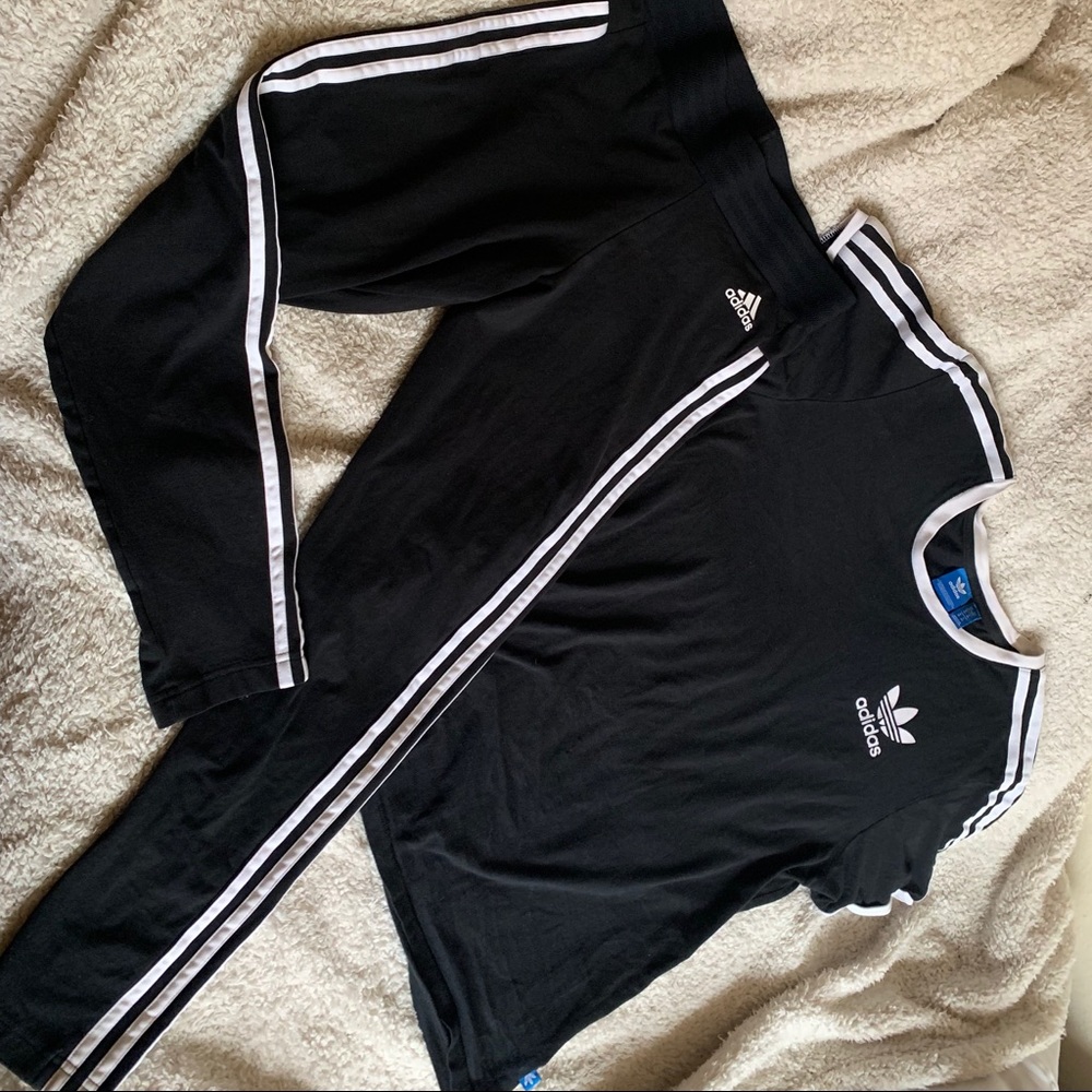 Adidas Women’s Leggings and Matching Shirt